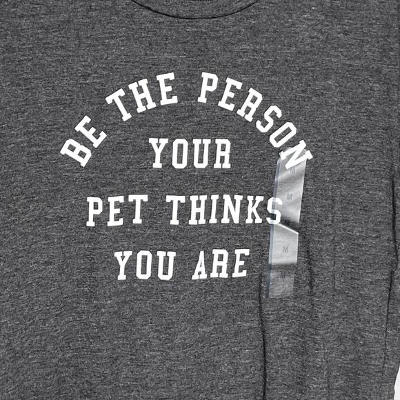 Fifth Sun Heathered Gray Pet Short Sleeve Graphic Tee M - Picture 3 of 4